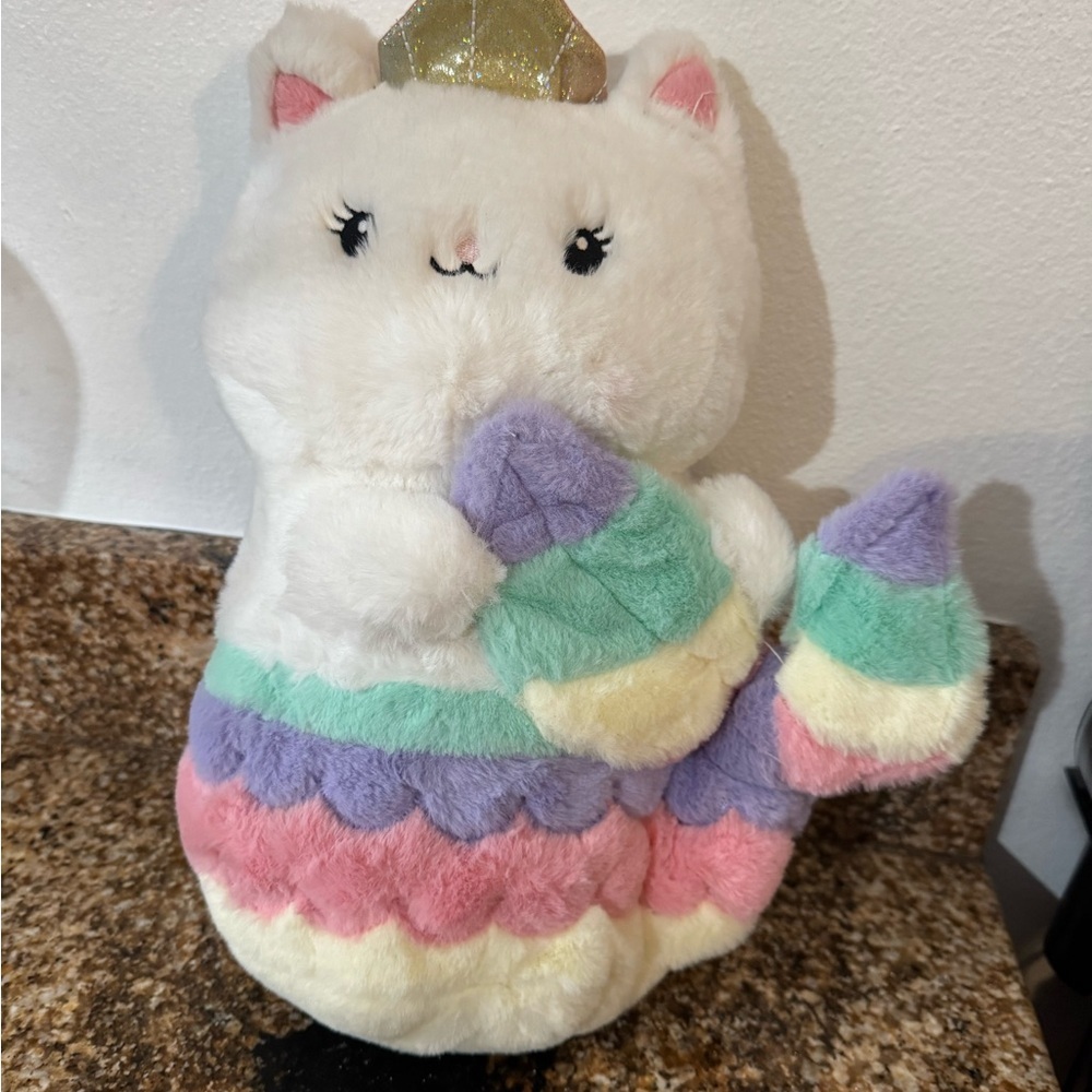 Glow Brights Meowmaid Mermaid Kitten Plush Lights White Cat Sound FAO Schwarz - Picture 3 of 4